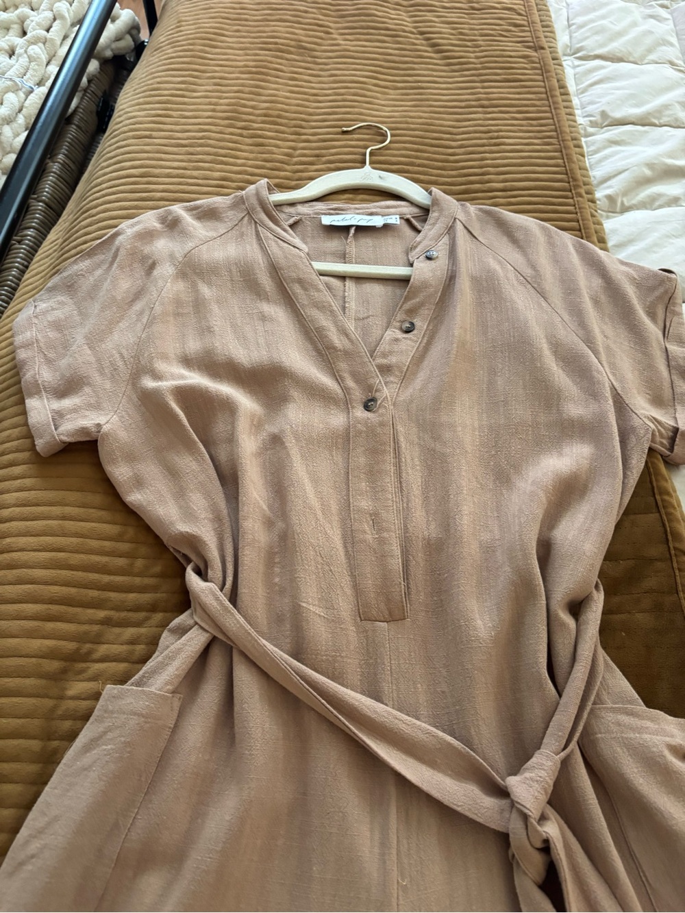 Petal & Pup Brown Relaxed Collar Tunic